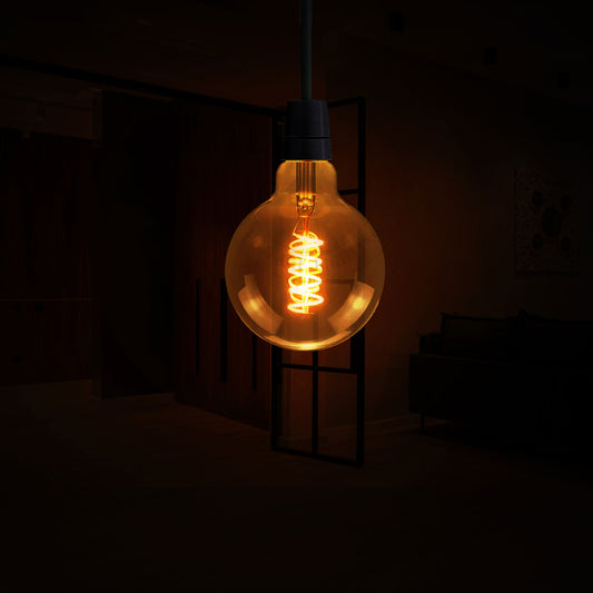 Vintage Retro style E27 Edison Screw Amber Glass light Bulbs , Warm White Colour