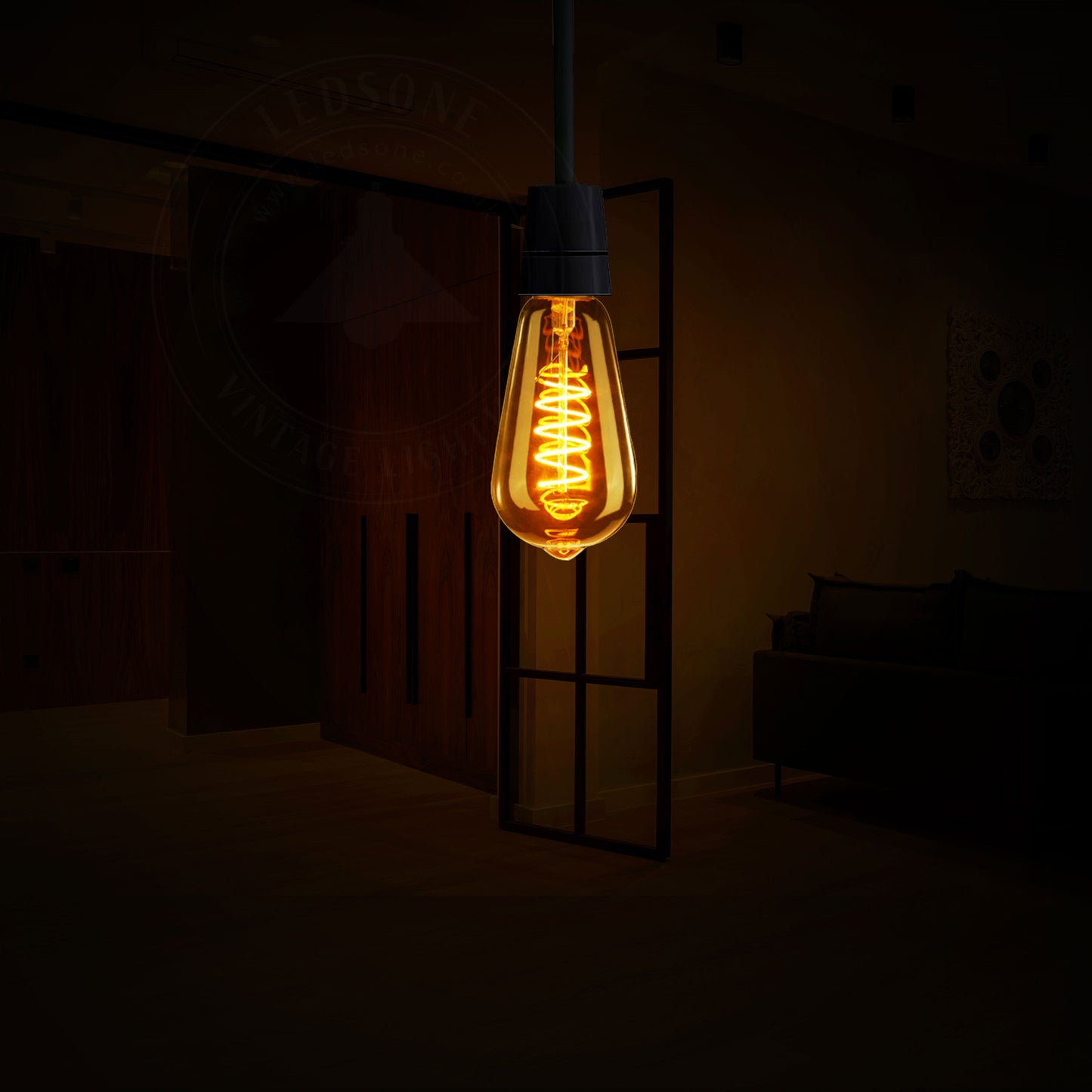 ST64 (Squirrel Cage / Edison) E27 4W Vintage LED Bulb Dimmable | Electricalsone