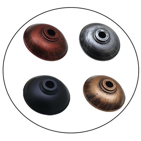 Brushed Color Vintage Retro Pendant Shade Metal Bowl Lampshade Bedroom Kitchen Vintage Light Style