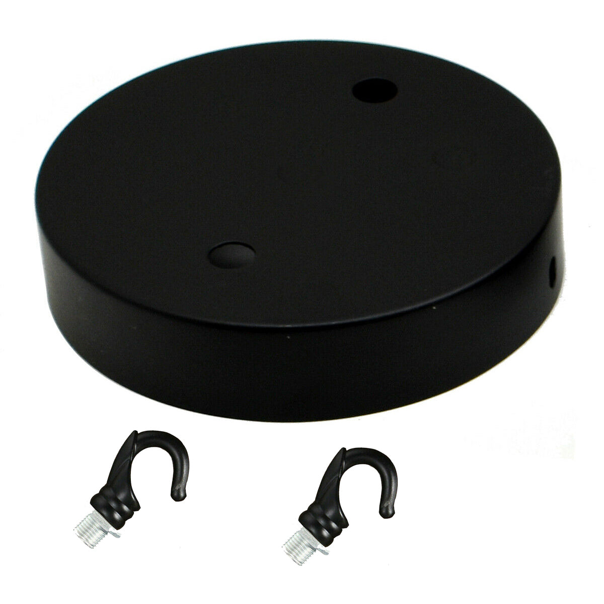Black Ceiling Rose Hook Plate Light Fitting Chandelier
