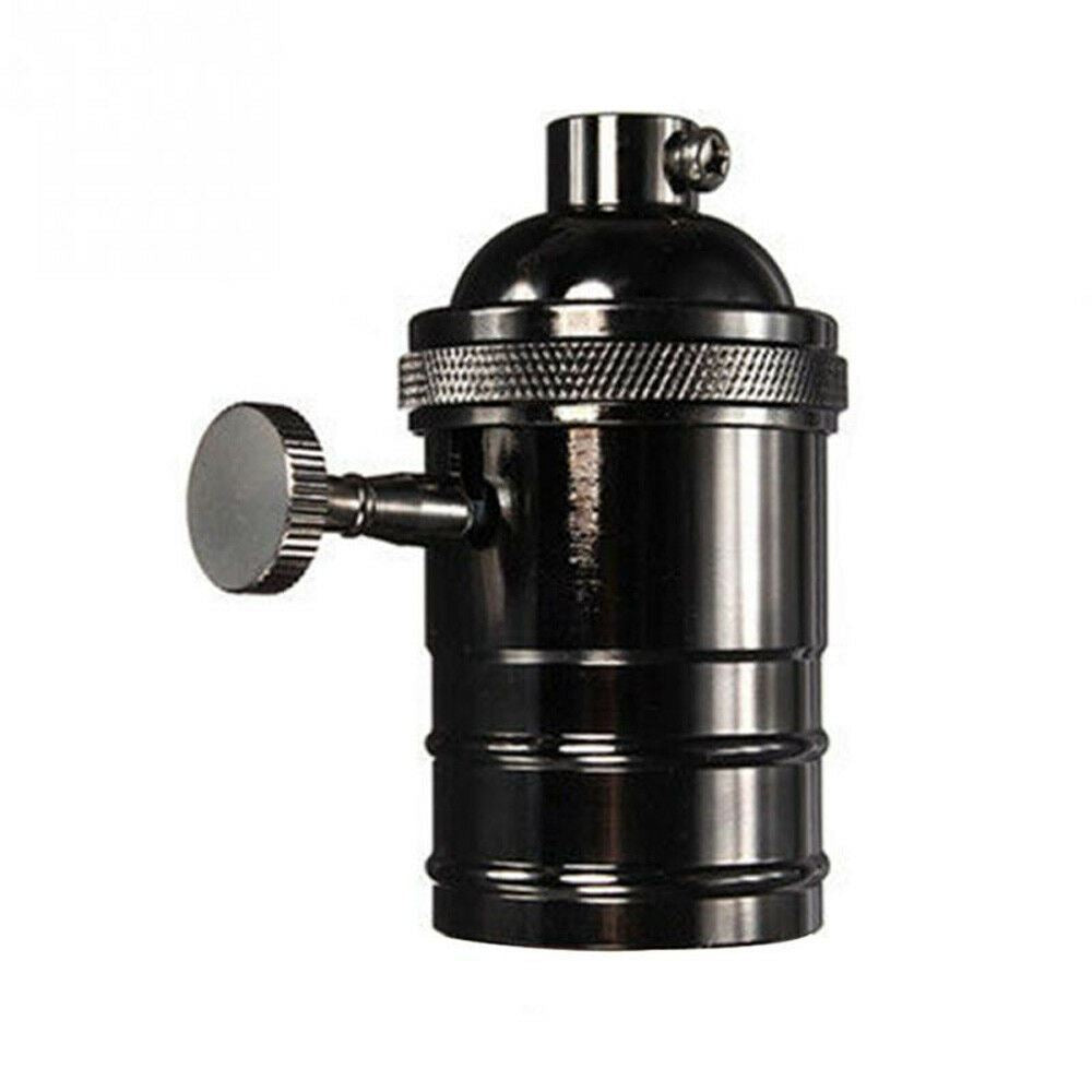 E27 Screw Vintage Switch Bulb Holder Industrial Antique Retro Edison Lamp Light