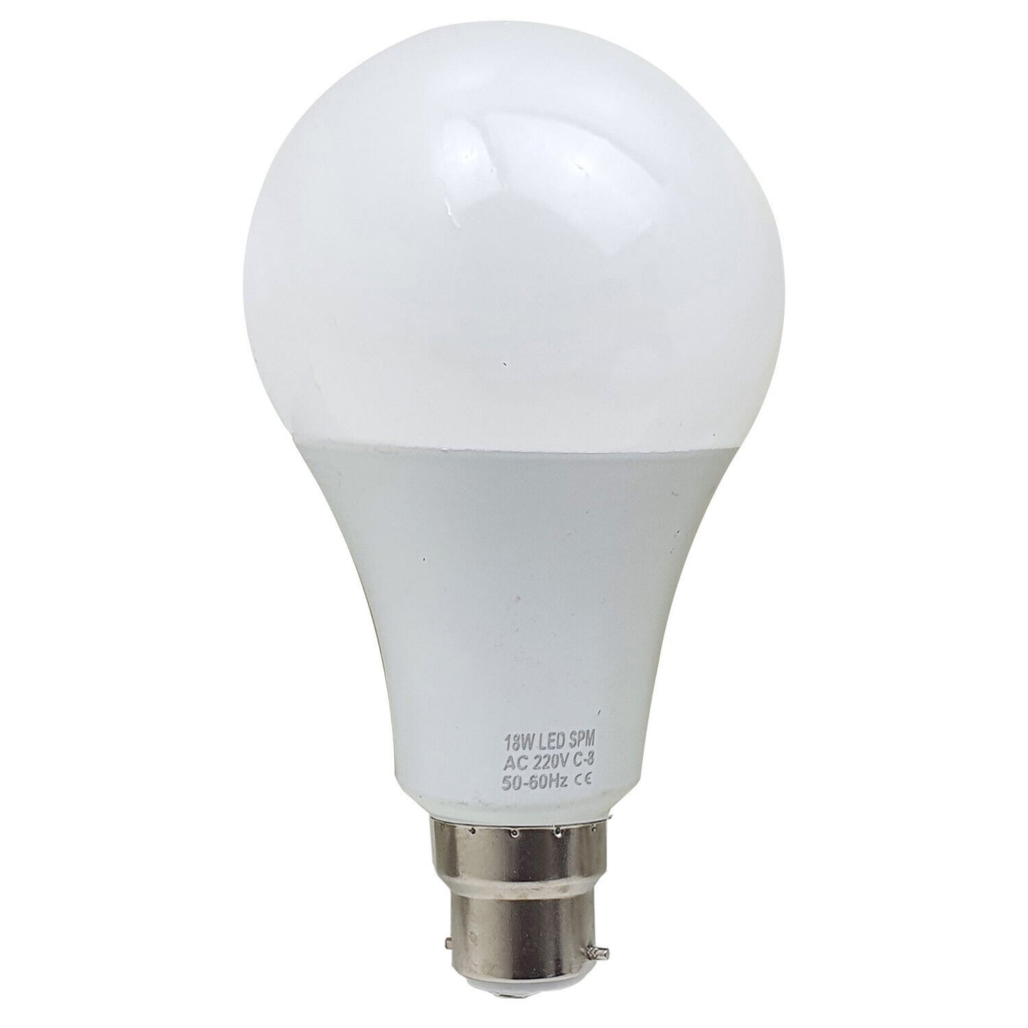 B22 18W Energy Saving Warm White LED Light Bulbs A60 B22 Screw-in non dimmable bulbs