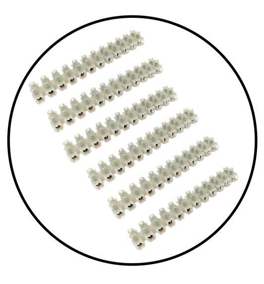 12 way connector strip electrical choc block wire terminal connection