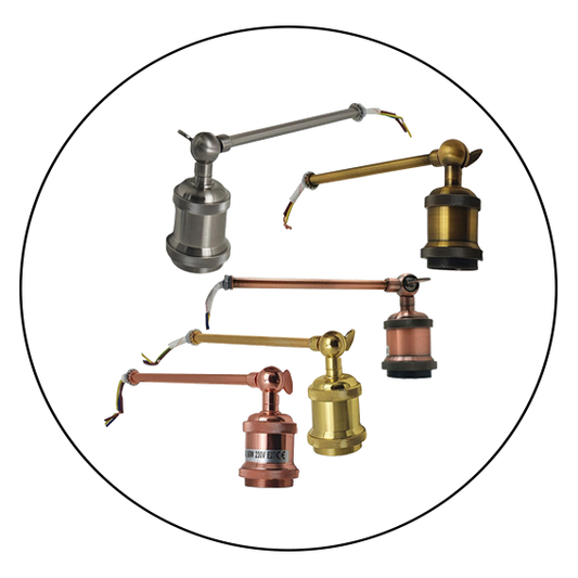 Long Arm With Short Holder Wall Light