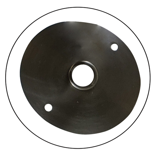 6.5cm Satin Nickel Color Front Fitting Ceiling Plate