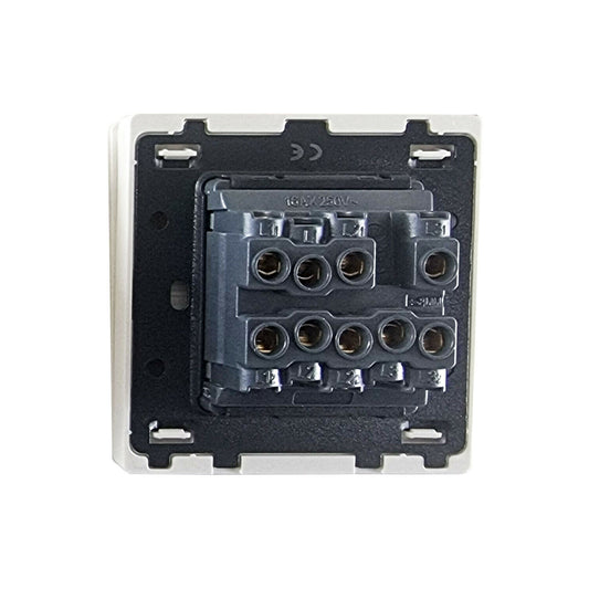 3 Gang White Color Screw less Wall Light Switch