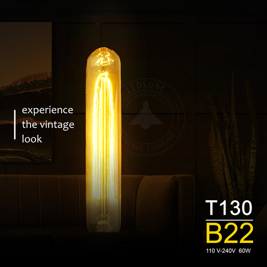 B22 60W T130 Dimmable Filament Vintage Light Bulb