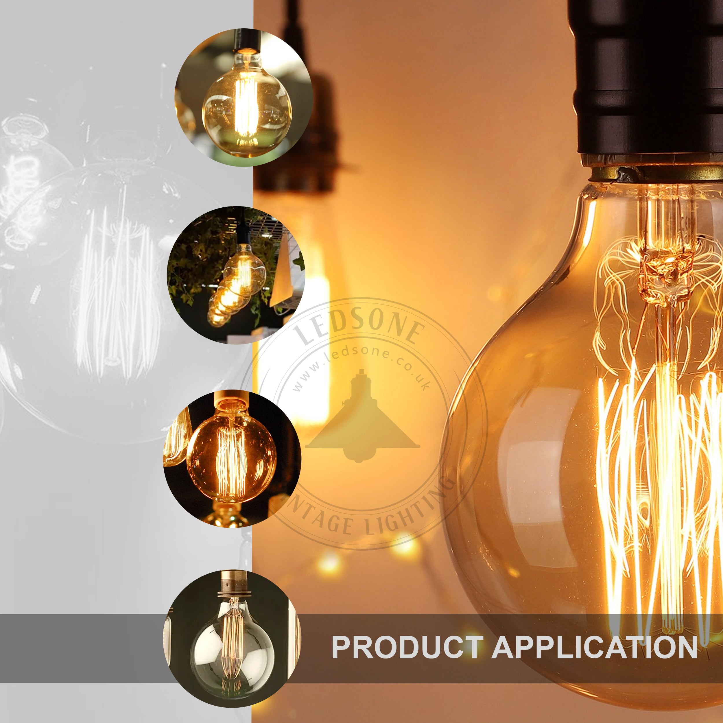 G95 B22 60W Dimmable Retro Globe Vintage Industrial Bulb