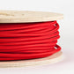 2 core Round Fabric Light Cable Lamp Cord Braided Flex Red 
