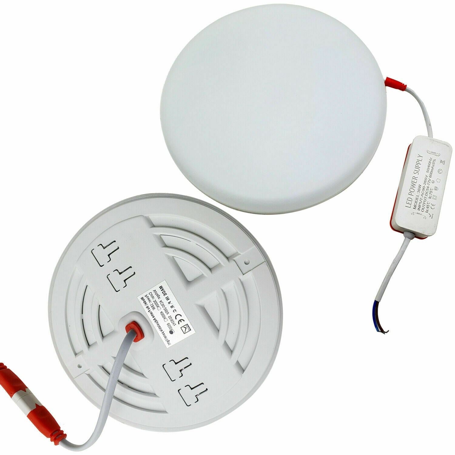 Modern LED Round Recessed Ultra slim Ceiling Flat Panel down Light Cool White Indoor Light