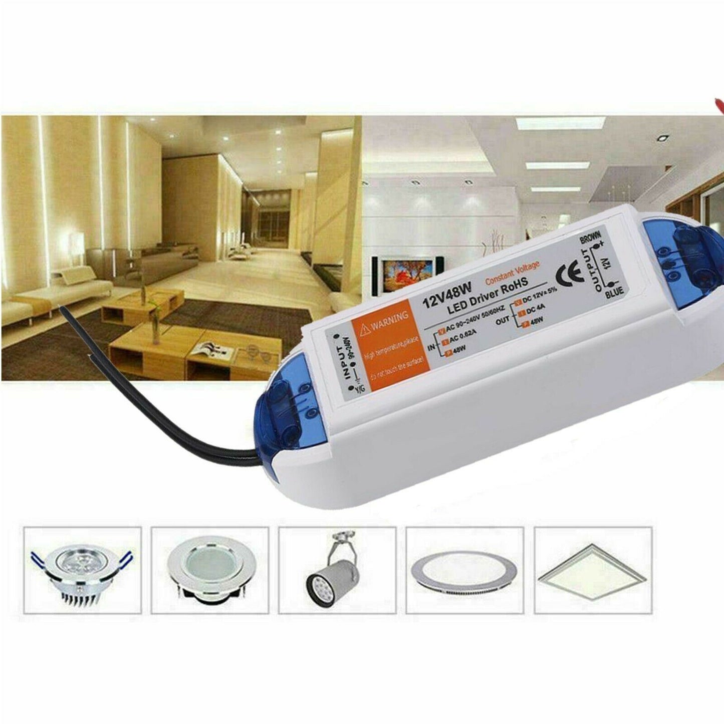 High-Quality Transformer Power Supply DC-12V LED Driver