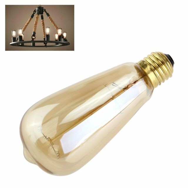 E27 Screw 40W ST64 Filament Edison Light Bulb
