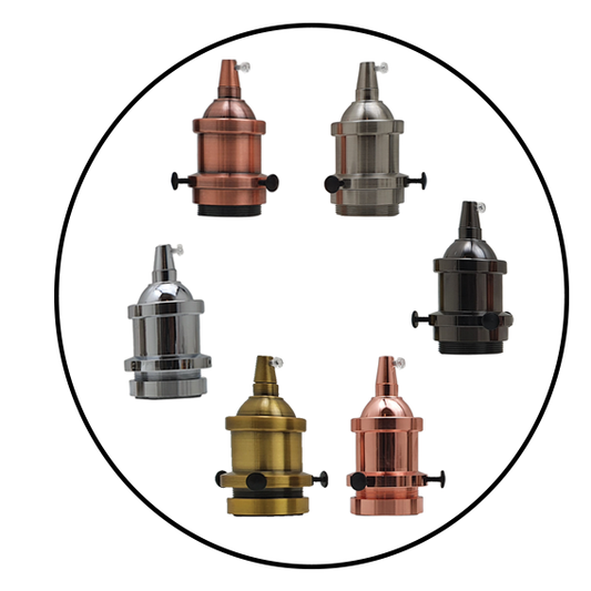 ES E27 Batten Lamp Bulb Holder With Plain Skirt Ideal for Vintage Edison