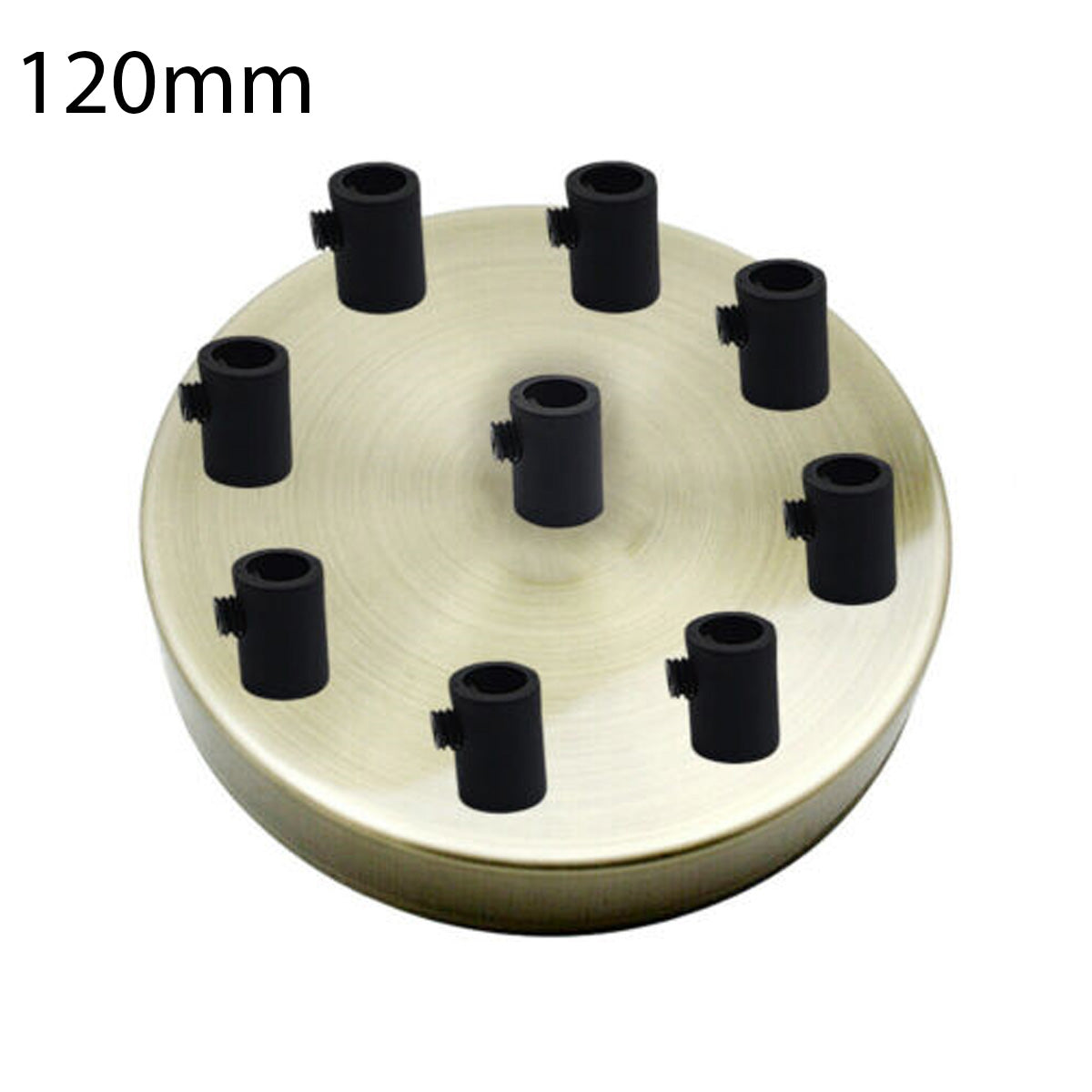 Electricalsone industrial Vintage Multi Outlet Metal side fitting Ceiling Rose 120x25mm