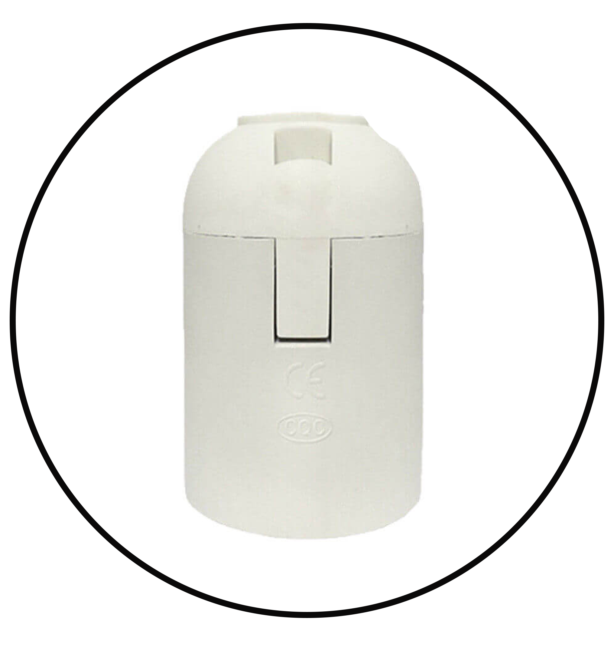 Screw E27 White Plain Holder Bakelite Lamp Holder