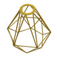 Metal Pendant Gold Light Shade Ceiling Industrial Geometric Wire Cage Lampshade Lamp