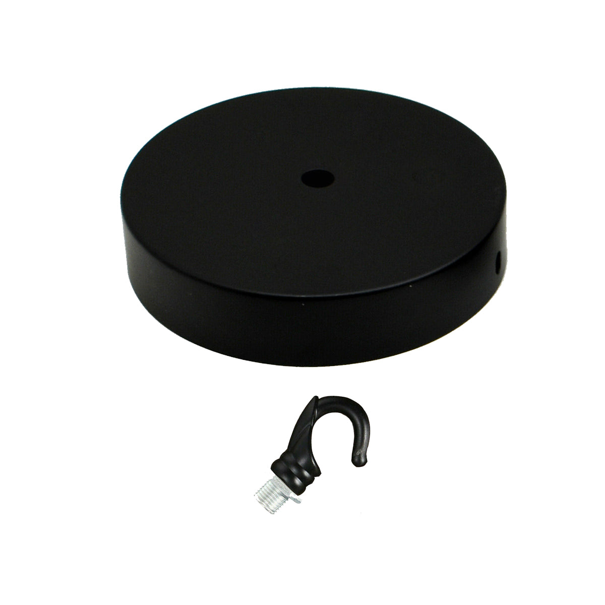Black Ceiling Rose Hook Plate Light Fitting Chandelier