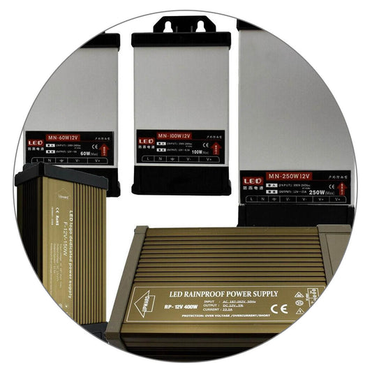 LED Outdoor Rainproof Power Supply DC 12V 60W-400W IP45 Transformer