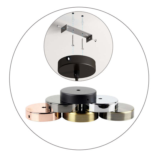 100mm x 20mm Side Fiting Single Outlet Ceiling Rose