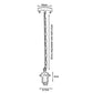 White Metal Ceiing E27 Lamp Holder Pendant Light With Chain~1779 - electricalsone UK Ltd