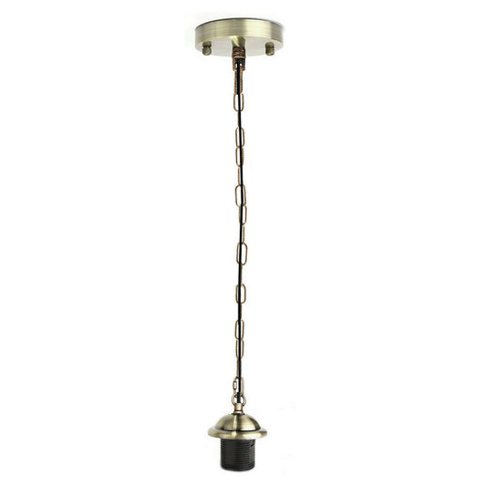 Green Brass metal E27 pendant lamp holder for bold designs