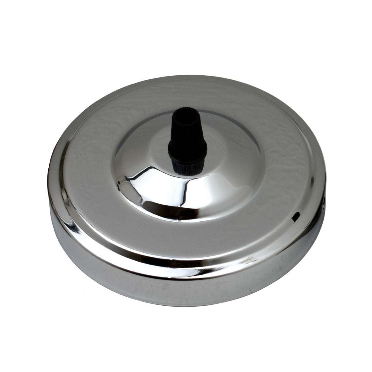 Side Fitting Ceiling Rose 108mm Diameter Single Outlet