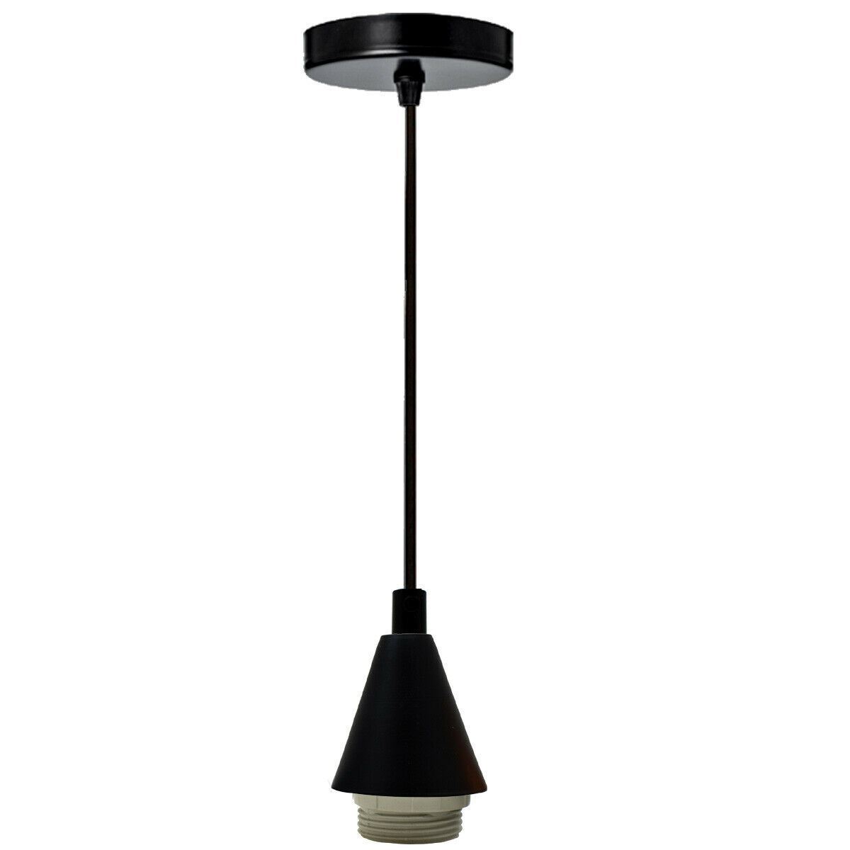 1m E27 Screw Pendant Lamp Holder | Hanging Bulb Holder