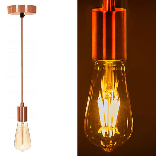 e27 bulb holder for E27 Screw Ceiling Rose Pendant Light Fabric Flex Lamp Holder