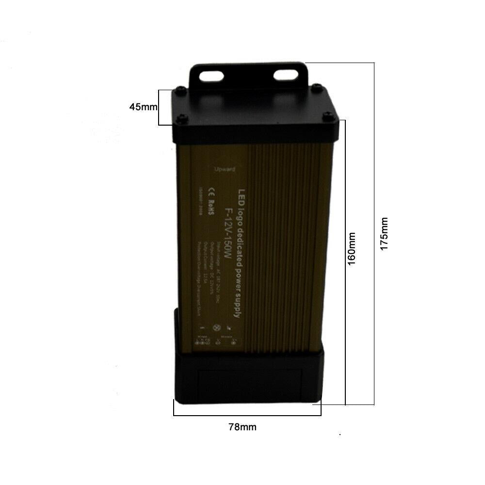 LED Outdoor Rainproof Power Supply DC 12V 60W/100W/150W/250W/400W IP45 Transformer