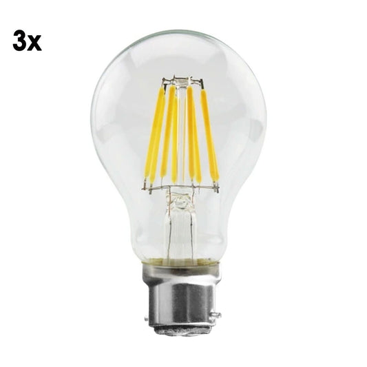 Vintage Industrial LED A60 B22 4W Cool White Amber Energy Saving Retro Lamp Bulb