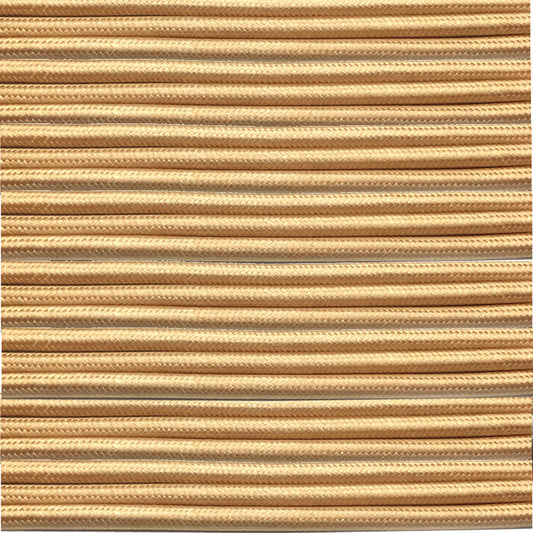 2 Core Round Braided Flex Fabric Cable Light Cord Rose Gold