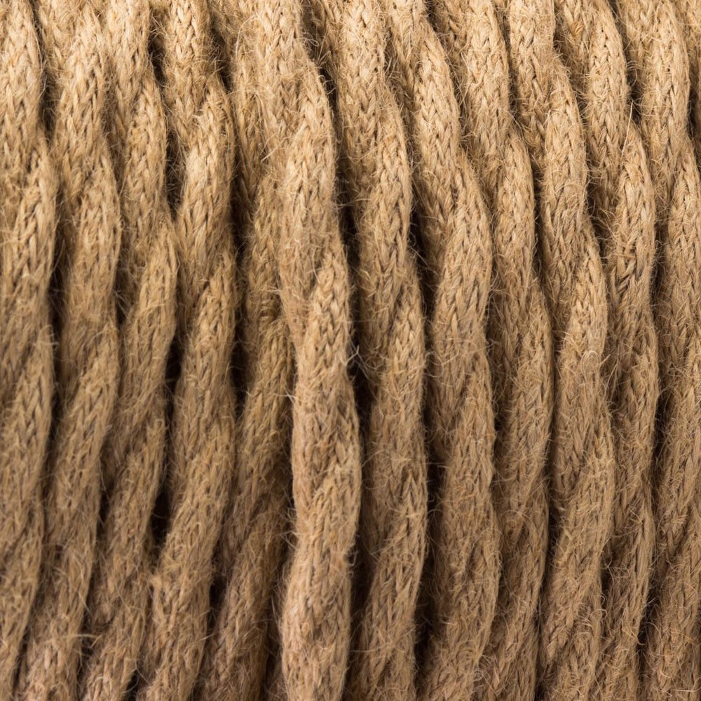2 Core Twisted Cable Braided Flex Electric Cable Covered Wire Hemp