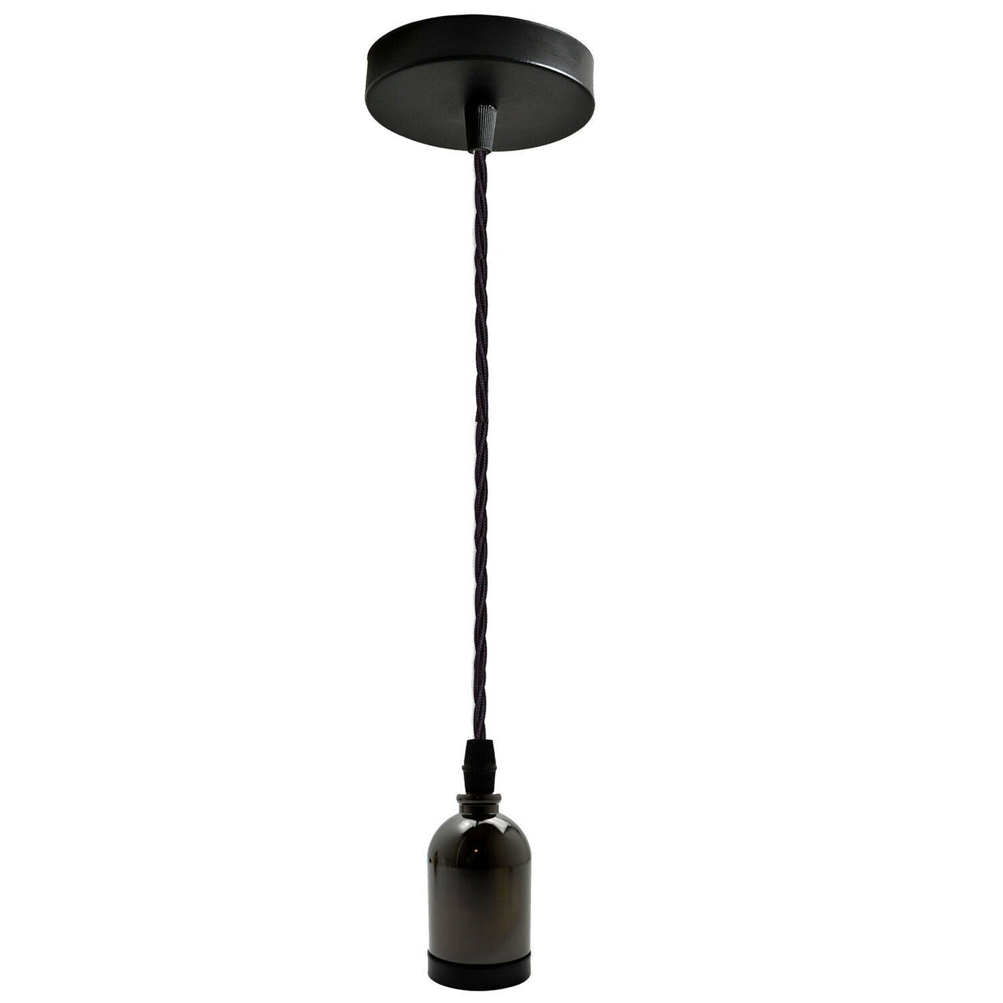 Black Multi Outlet E27 Metal Vintage Hanging Ceiling Pendant Lights~2058 - electricalsone UK Ltd