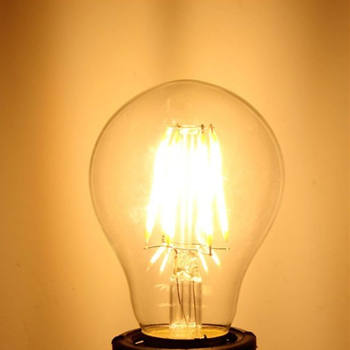 Vintage Industrial LED A60 B22 4W Warm White Amber Energy Saving Bulb