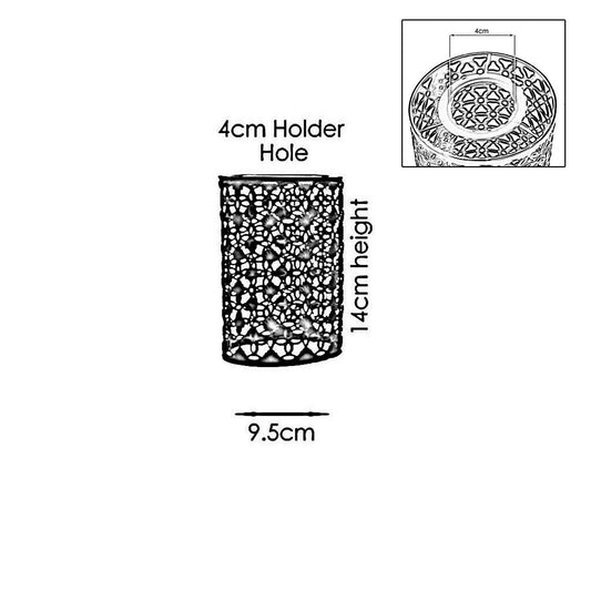 Drum Lampshade Flower Pattern Modern Metal Shade Retro Style Wire cage