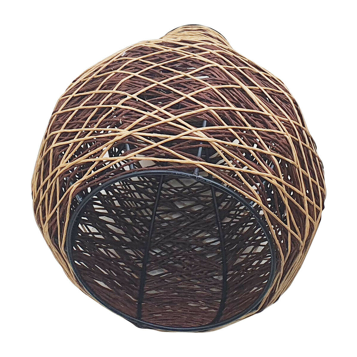 Decorative Modern Woven Rattan Pendant Lamp Cage Lighting Shade
