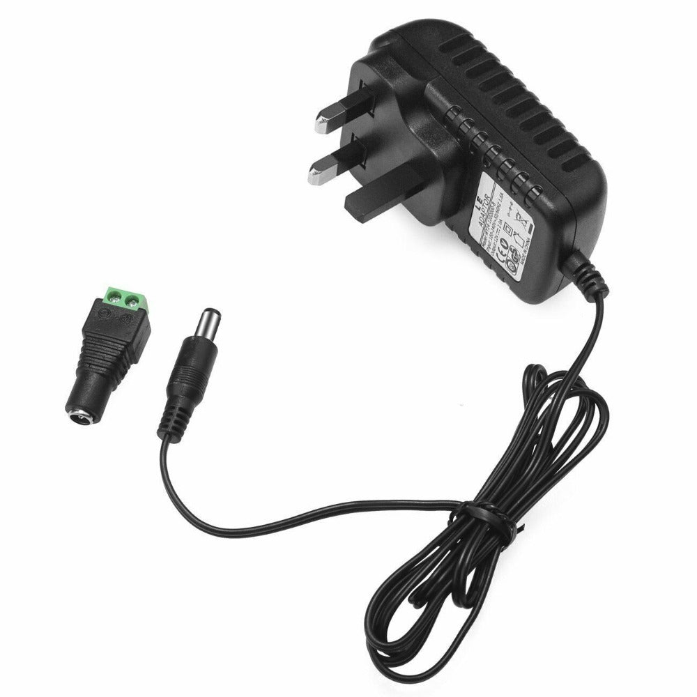 AC DC 12V 2A Power Supply Adapter Charger Transformer for 3528/5050 LED Strip