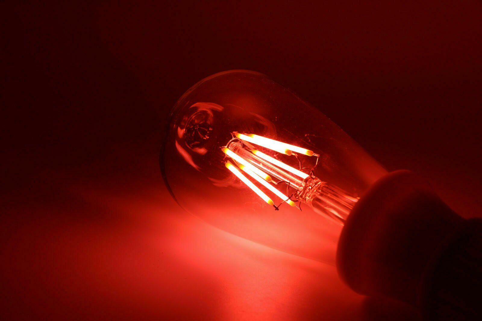 E27 4W Bulb Vintage Antique Retro Lighting Filament Edison Decorative Lamp Bulb Red