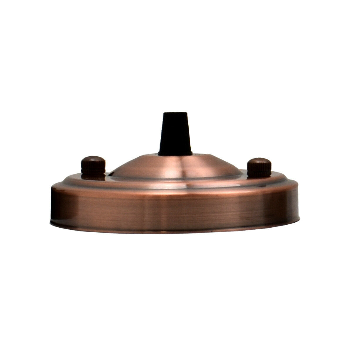 108mm Single Outlet Drop Metal Front Fitting Ceiling Rose