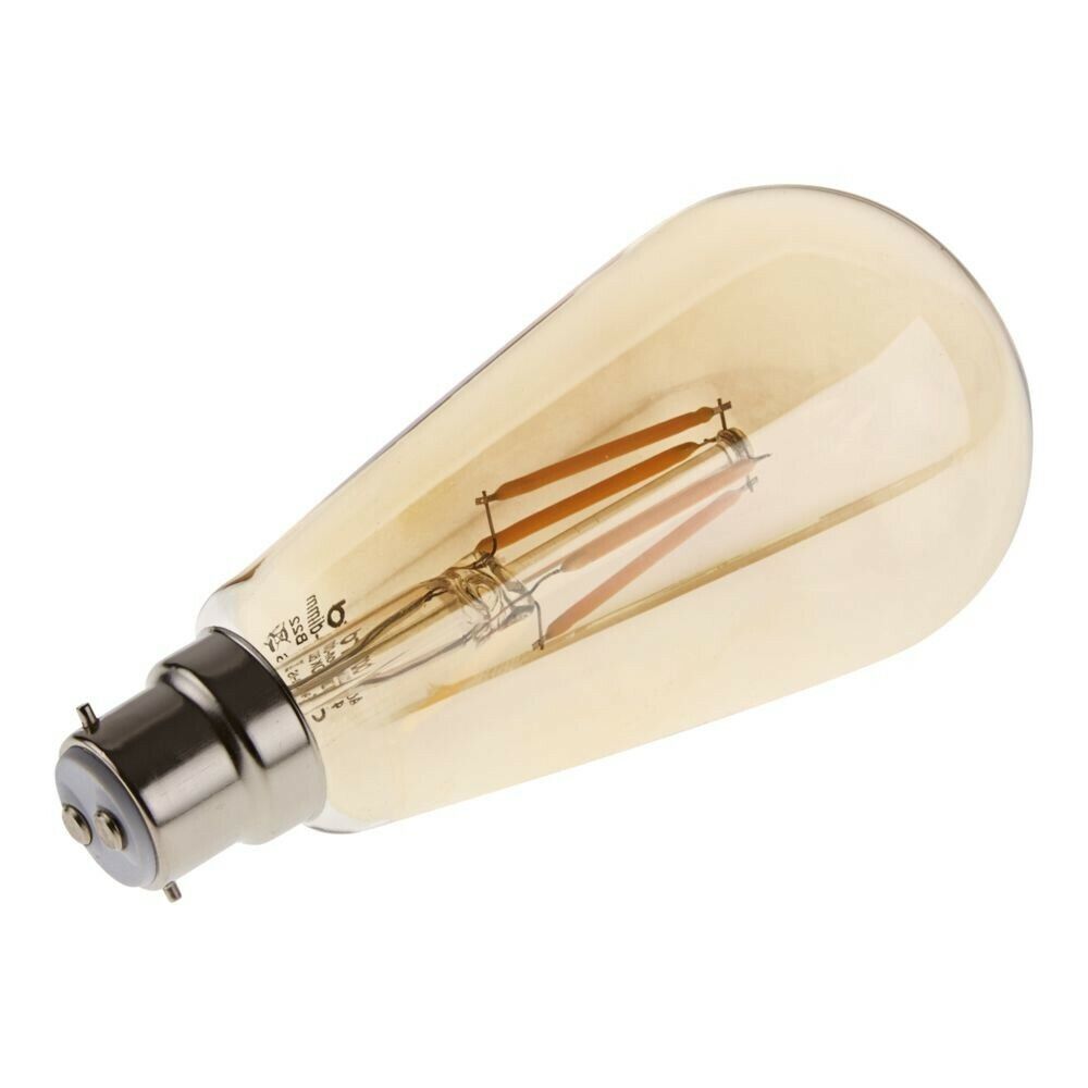 ST64 B22 4W Dimmable Retro Classic Filament LED Bulbs