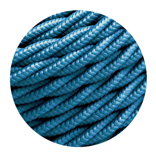 2 Core Twisted Electric Cable Blue color fabric 0.75mm
