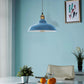 Painted Color Ceiling Pendant Industrial Style Semi Curvy Gloss Modern Metal Indoor Home Light Lampshade