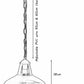 Modern Industrial Pendant Light   Slotted Metal Design with Adjustable Wire and Chain