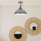 Adjustable Semi Flush Mount Metal Ceiling Light Pendant Light With Shade