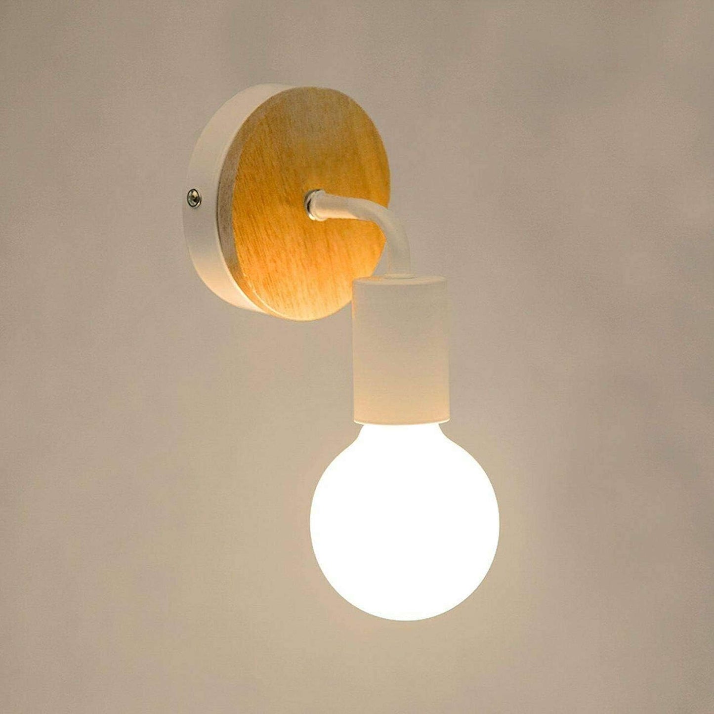 Modern Wood Wall Lighting - E27 Holder