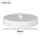 Multi Outlet Ceiling Rose - Black Metal Side Fitting Pendant Drop 120x25mm