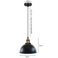 Industrial Vintage Pendant Light, E27 Metal Shade for Home & Cafe