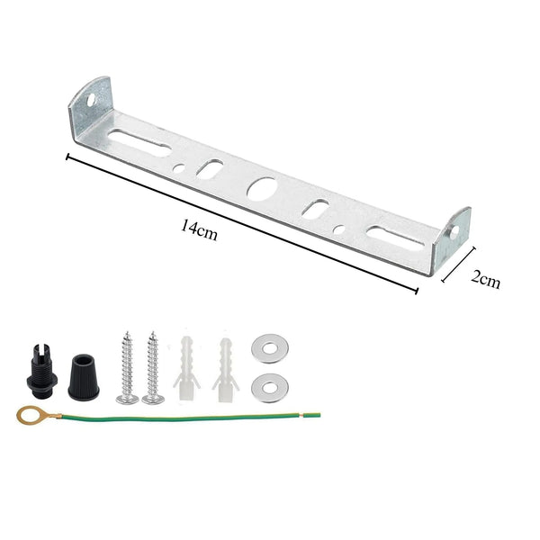 140mm Side Fitting Ceiling Rose Strap Bracket for Light Fixing, Metal Ceiling Plate Bracket