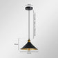 Industrial Vintage Pendant Light, E27 Metal Shade for Home & Cafe