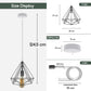 Vintage Industrial Diamond Cage Ceiling Pendant Light